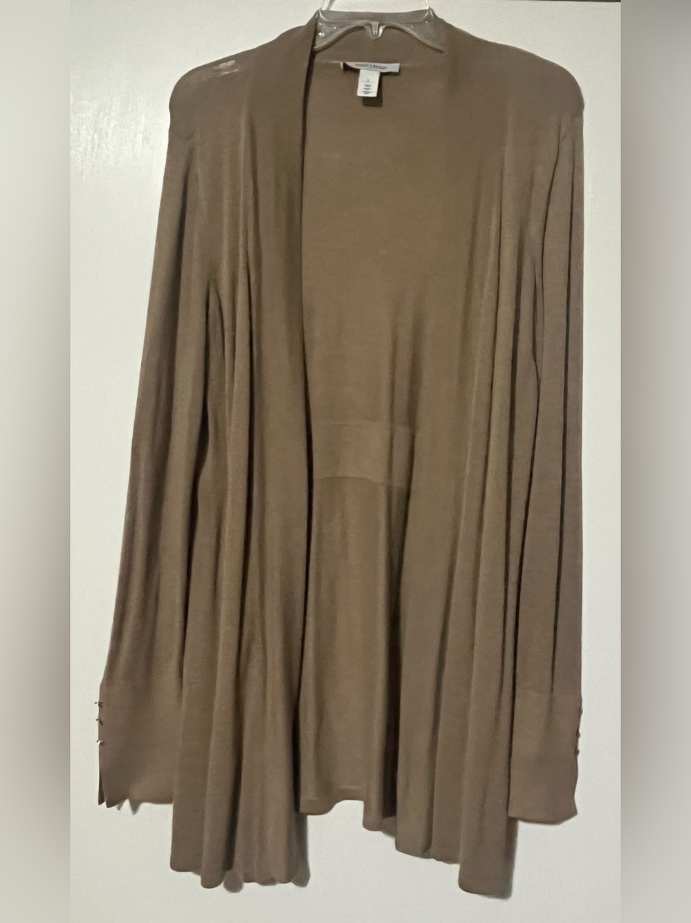 White House Black Market Open-Front Long Cardigan